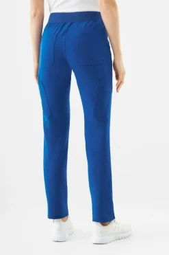 Uniformix Fizjoterapia|Kosmetologia-Spodnie medyczne damskie RayOn, 3030,Royal Blue