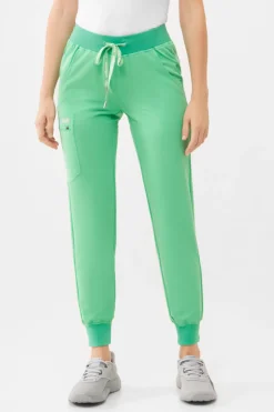 Uniformix Spodnie|Fizjoterapia-Spodnie medyczne damskie RayOn, 3020, Spring Bud