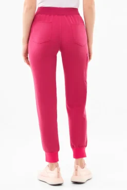 Uniformix Fizjoterapia|Kosmetologia-Spodnie medyczne damskie RayOn, 3020, Virtual Pink