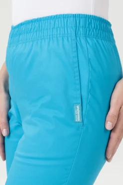 Uniformix Kosmetologia|Stomatologia-Spodnie medyczne damskie, FLEX ZONE FZ2049, turkusowy