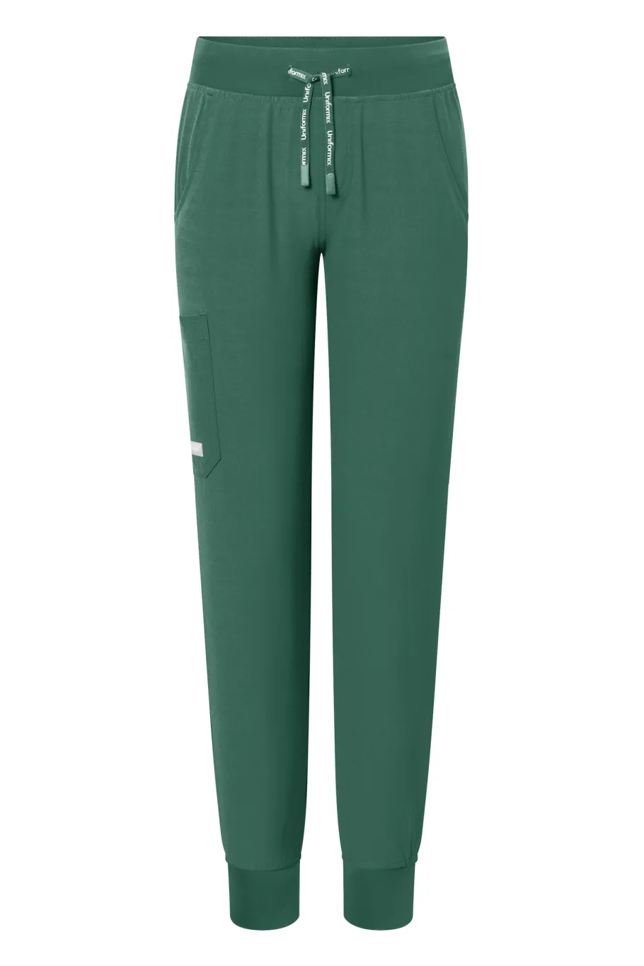 Uniformix Fizjoterapia|Kosmetologia-Spodnie medyczne damskie Super Flex, 4020- Hunter green