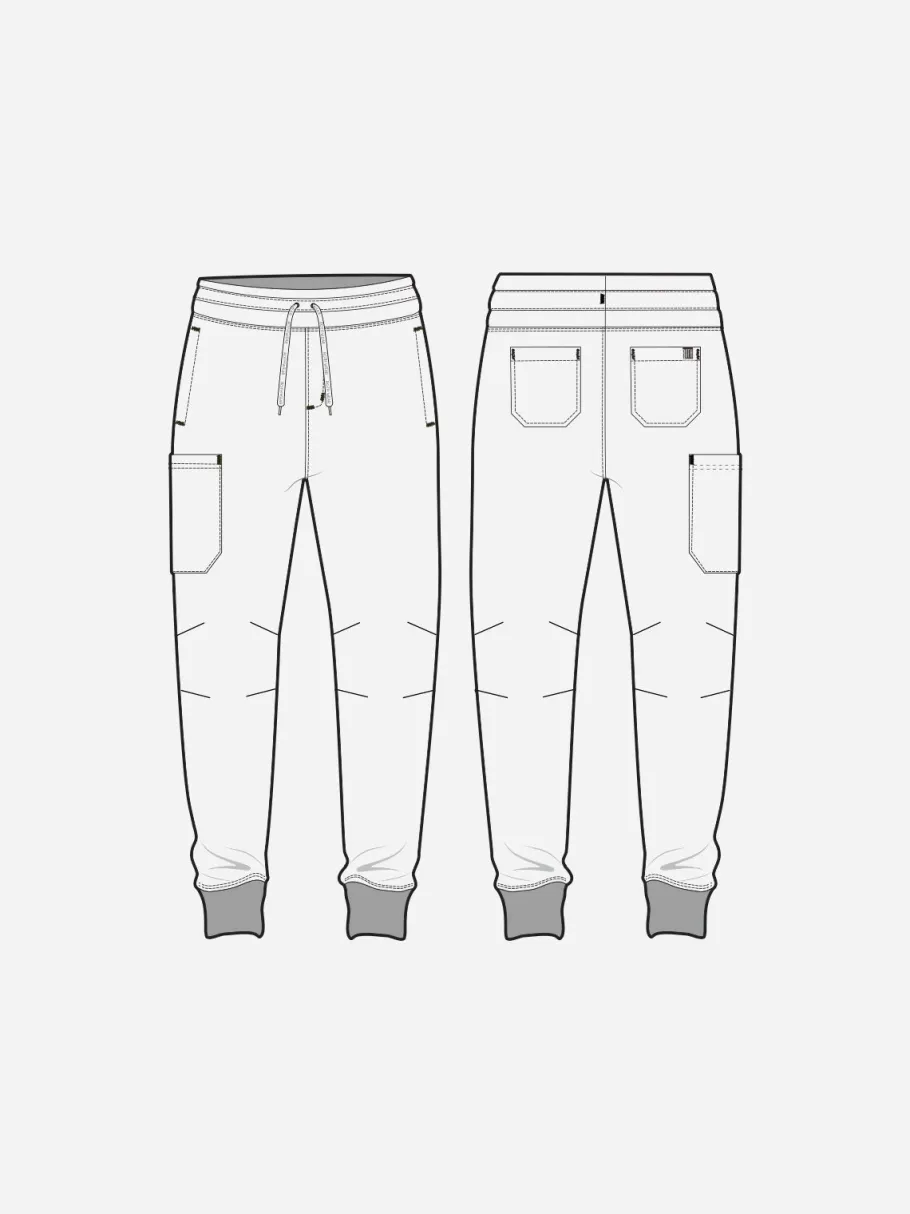 Uniformix Spodnie-Spodnie medyczne joggery męskie Med Couture RothWear, 7777-PWTR
