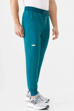 Uniformix Spodnie-Spodnie medyczne męskie Super Flex, 4070-Caribbean Blue