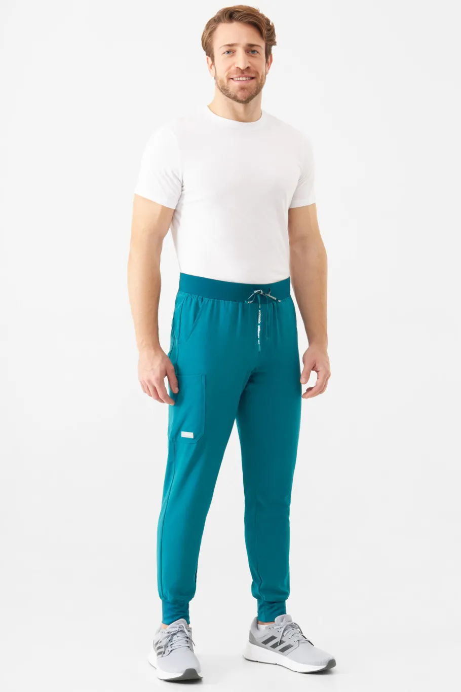 Uniformix Spodnie-Spodnie medyczne męskie Super Flex, 4070-Caribbean Blue