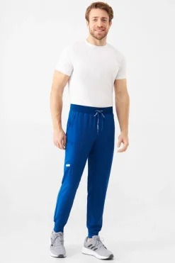Uniformix Spodnie-Spodnie medyczne męskie Super Flex, 4070-Royal Blue