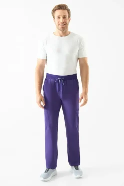 Uniformix Spodnie-Spodnie medyczne męskie Super Flex, 4080, Plum wine