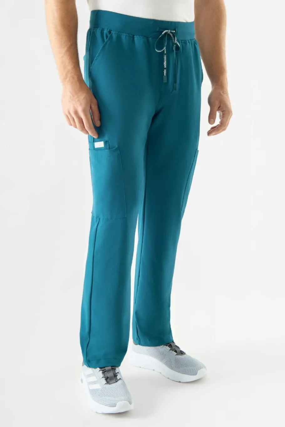 Uniformix Spodnie-Spodnie medyczne męskie Super Flex, 4080, Caribbean Blue