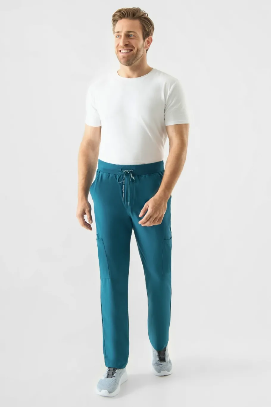 Uniformix Spodnie-Spodnie medyczne męskie Super Flex, 4080, Caribbean Blue