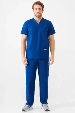 Uniformix Kosmetologia|Stomatologia-Spodnie medyczne uniwersalne, TEAM T1190, Royal Blue