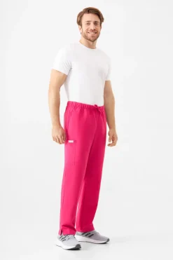 Uniformix Kosmetologia|Stomatologia-Spodnie medyczne uniwersalne, TEAM T1190, Virtual Pink