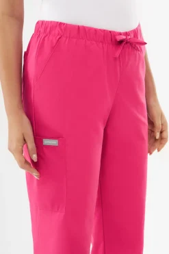 Uniformix Kosmetologia|Stomatologia-Spodnie medyczne uniwersalne, TEAM T1190, Virtual Pink