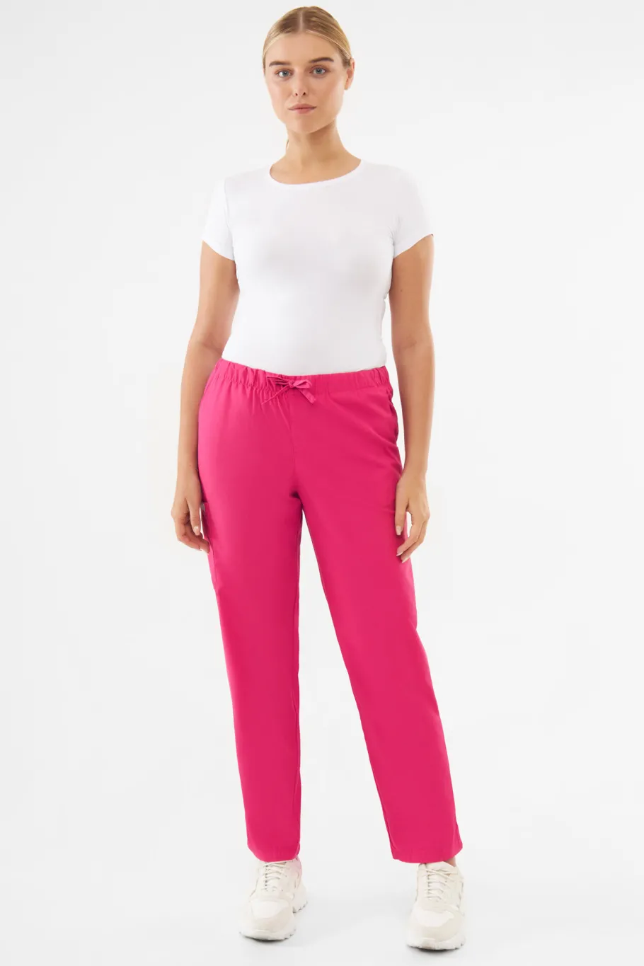 Uniformix Kosmetologia|Stomatologia-Spodnie medyczne uniwersalne, TEAM T1190, Virtual Pink