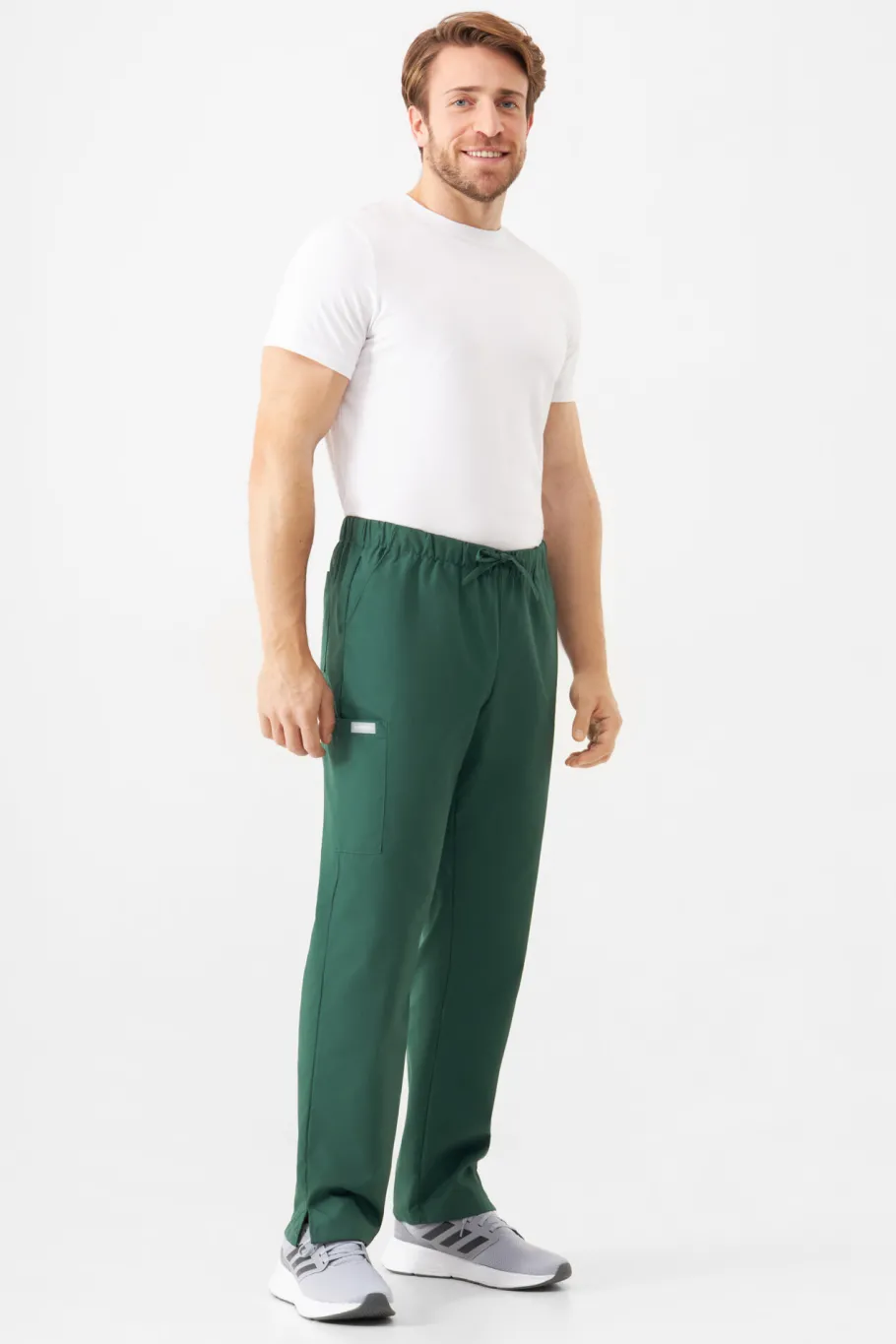 Uniformix Kosmetologia|Stomatologia-Spodnie medyczne uniwersalne, TEAM T1190, Hunter Green