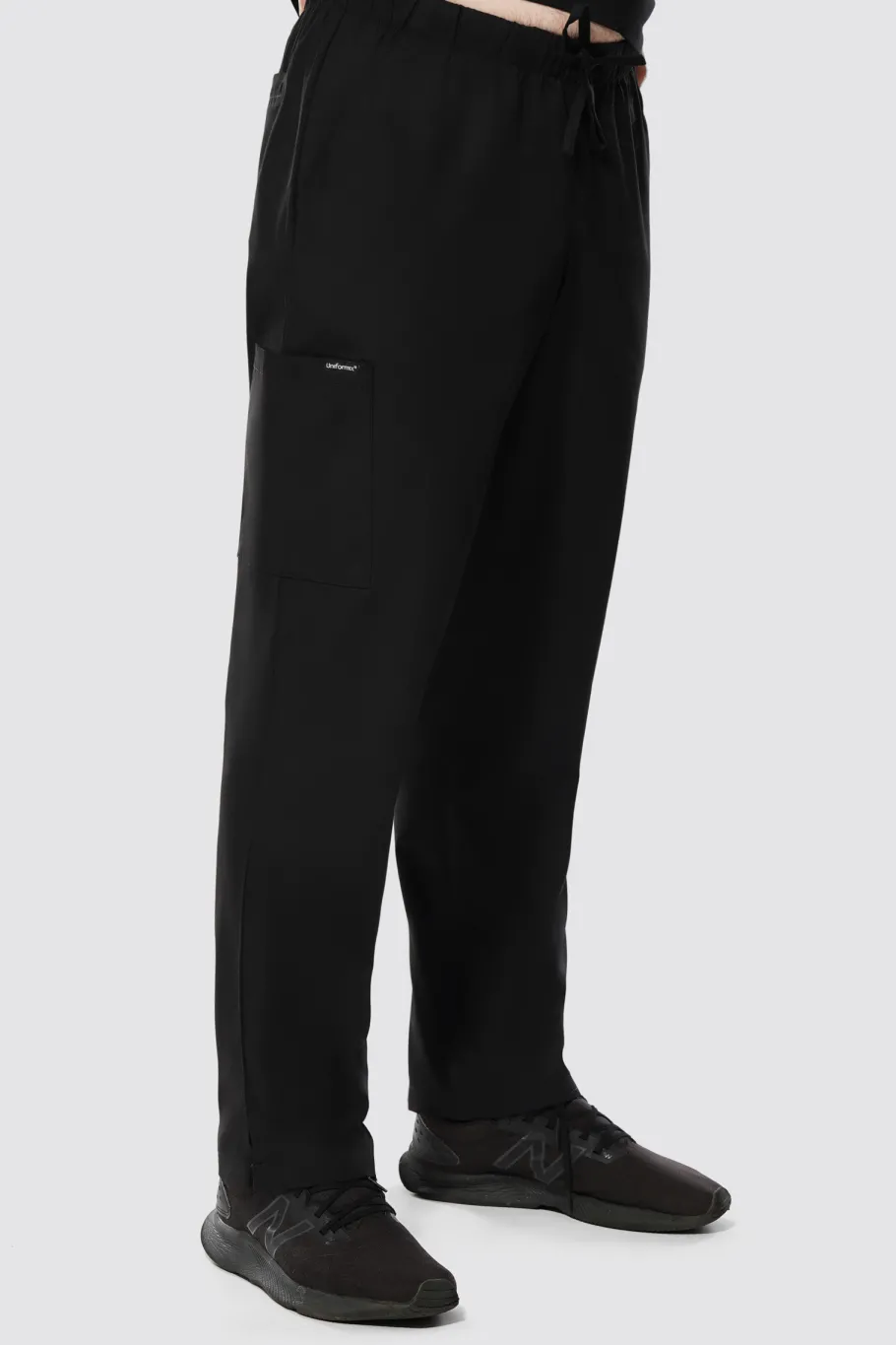 Uniformix Kosmetologia|Stomatologia-Spodnie medyczne uniwersalne TEAM T1190, Black