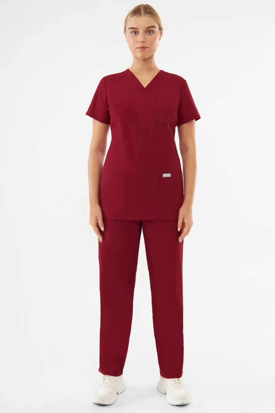 Uniformix Kosmetologia|Stomatologia-Spodnie medyczne uniwersalne TEAM T1190, Burgundy