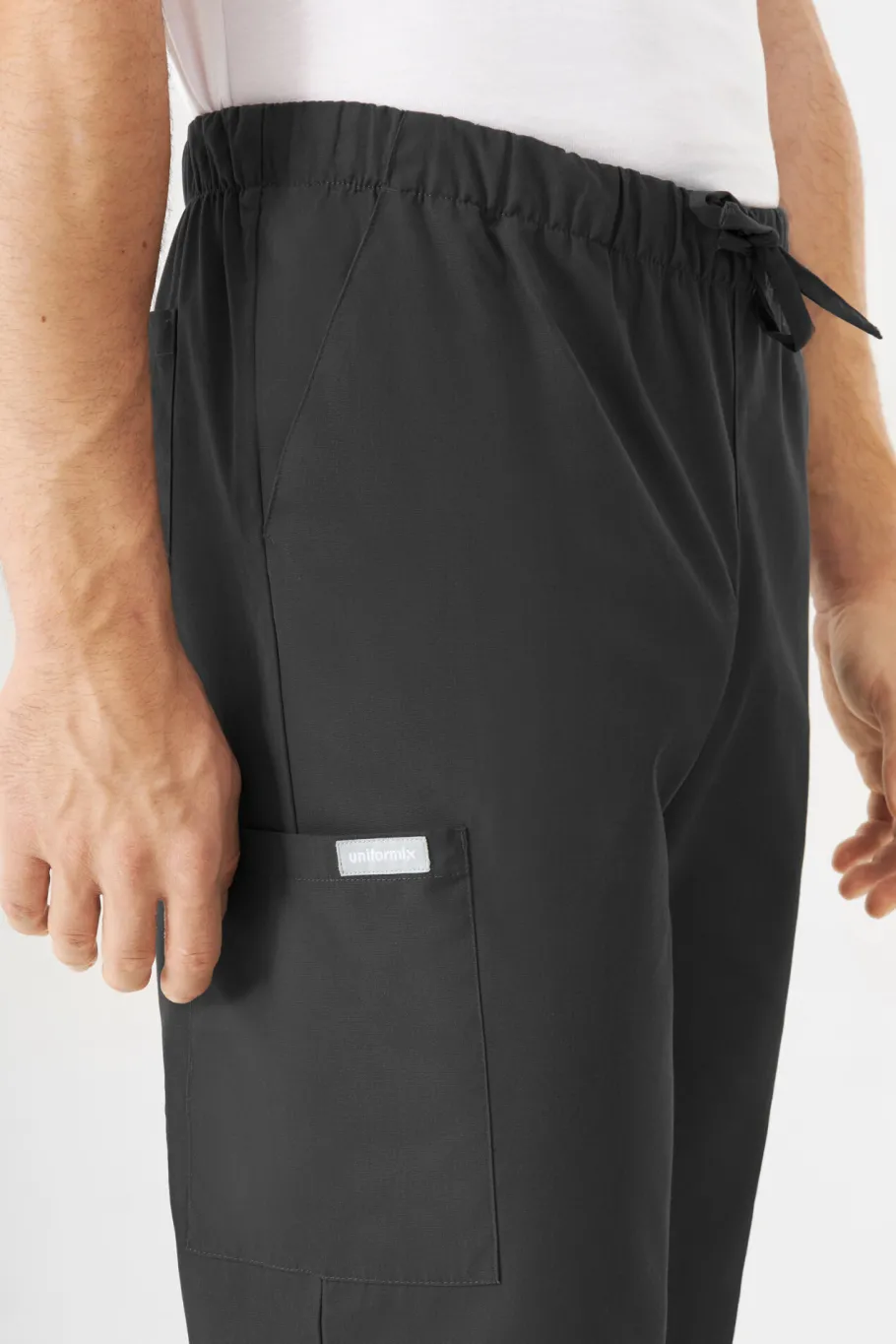 Uniformix Kosmetologia|Stomatologia-Spodnie medyczne uniwersalne, TEAM T1190, Dark gray