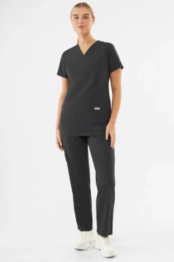 Uniformix Kosmetologia|Stomatologia-Spodnie medyczne uniwersalne, TEAM T1190, Dark gray