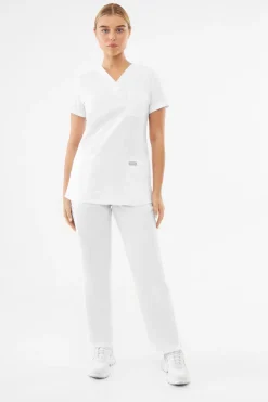 Uniformix Komplety|Promocje-Zestaw medyczny damski TEAM, bluza T1000 + spodnie T1190, White