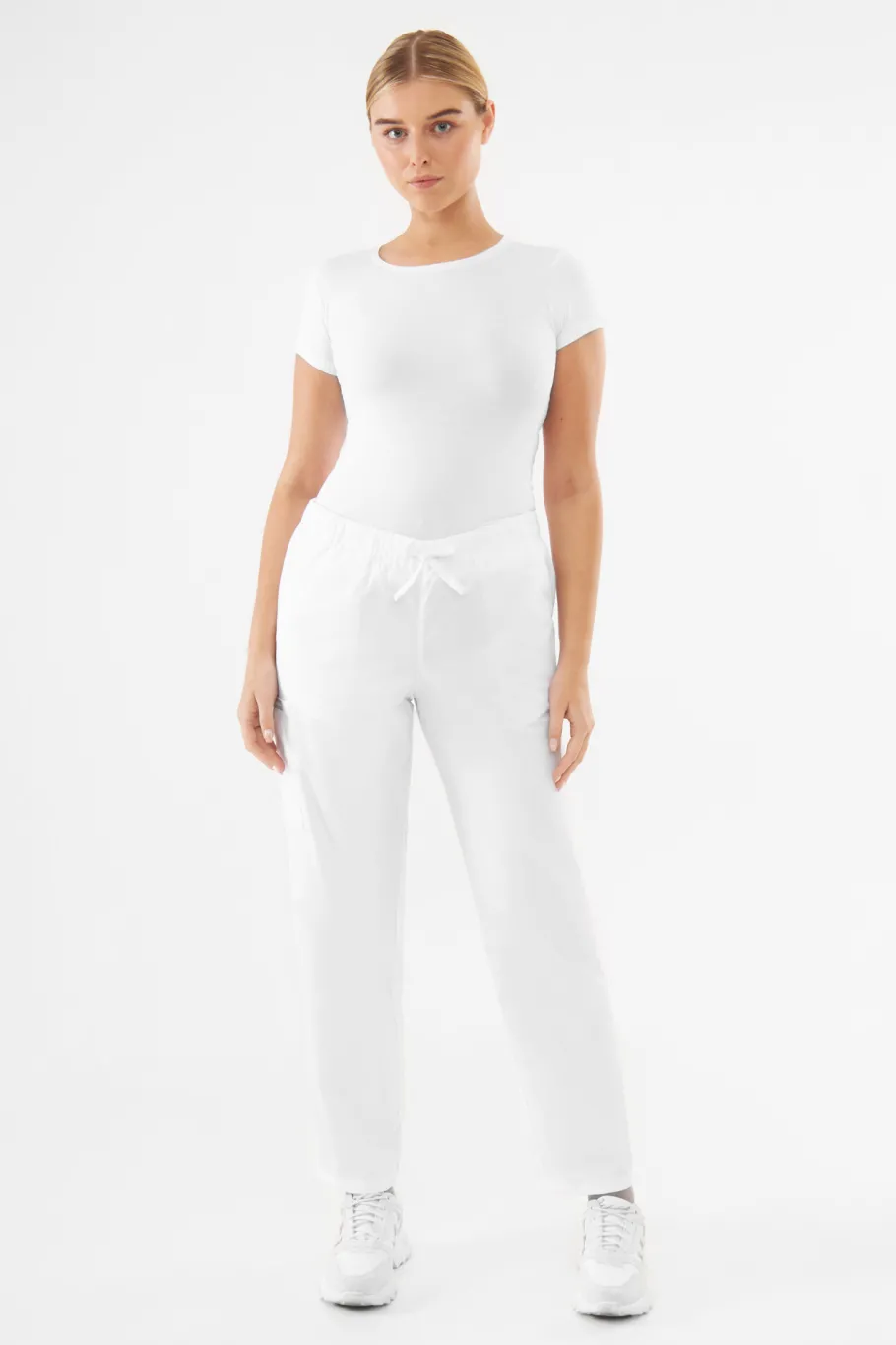Uniformix Komplety|Promocje-Zestaw medyczny damski TEAM, bluza T1000 + spodnie T1190, White