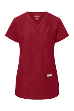 Uniformix Komplety|Promocje-Zestaw medyczny damski TEAM, bluza T1000 + spodnie T1190, Burgundy