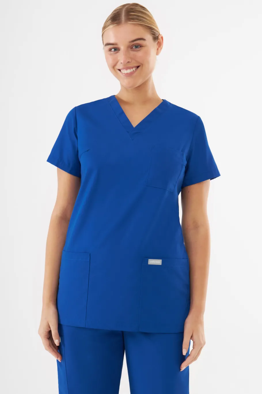 Uniformix Komplety|Promocje-Zestaw medyczny damski TEAM, bluza T1000 + spodnie T1190, Royal Blue
