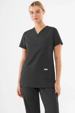 Uniformix Komplety|Promocje-Zestaw medyczny damski TEAM, bluza T1000 + spodnie T1190, Dark gray