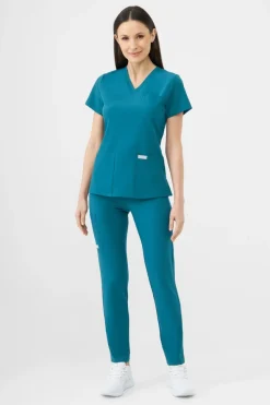 Uniformix Komplety|Promocje-Zestaw medyczny Super Flex, bluza 4000 + spodnie 4030, Caraibben blue