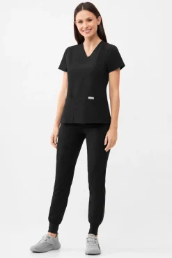 Uniformix Komplety|Promocje-Zestaw medyczny Super Flex, bluza 4000 + spodnie 4020, Black