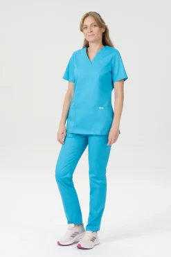 Uniformix Komplety|Promocje-Zestaw medyczny FLEX ZONE bluza FZ1001B + spodnie FZ2049, turkusowy