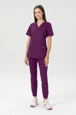 Uniformix Komplety|Promocje-Zestaw medyczny FLEX ZONE bluza FZ1001B + spodnie FZ2056, wino