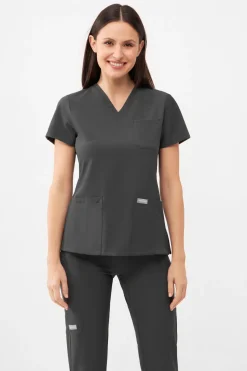 Uniformix Komplety|Promocje-Zestaw medyczny Super Flex, bluza 4000 + spodnie 4020, Dark Grey