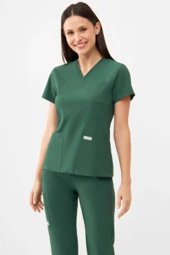 Uniformix Komplety|Promocje-Zestaw medyczny Super Flex, bluza 4000 + spodnie 4030, Hunter green