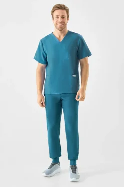 Uniformix Promocje|Komplety-Zestaw medyczny RayOn, bluza 3050 + spodnie 3070, Caribbean Blue