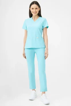 Uniformix Komplety|Promocje-Zestaw medyczny Super Flex, bluza 4000 + spodnie 4030, Medical Green