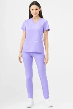 Uniformix Komplety|Promocje-Zestaw medyczny Super Flex, bluza 4000 + spodnie 4030, Purple