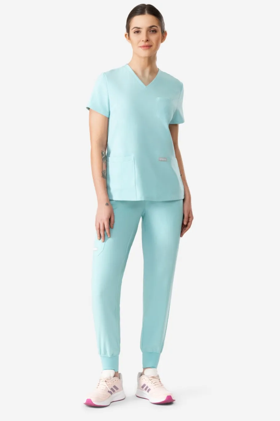 Uniformix Komplety|Promocje-Zestaw medyczny Super Flex, bluza 4000 + spodnie 4020, Medical Green