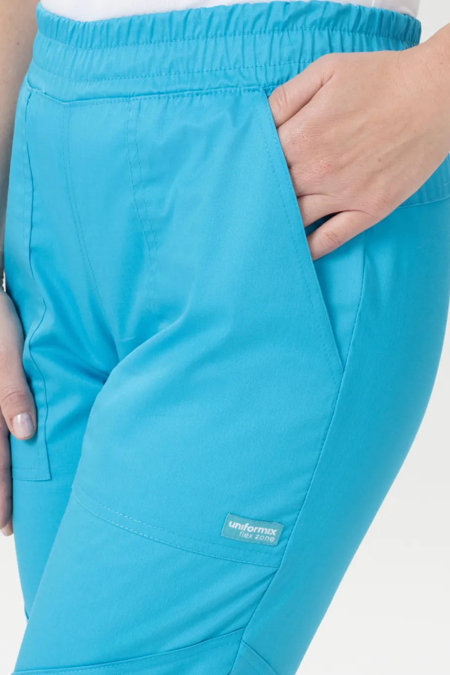 Uniformix Komplety|Promocje-Zestaw medyczny FLEX ZONE bluza FZ1001B + spodnie FZ2056, turkusowy