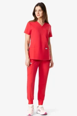 Uniformix Promocje|Komplety-Zestaw medyczny RayOn, bluza 3000 + spodnie 3020, Red