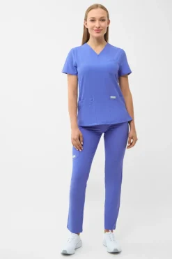 Uniformix Komplety|Promocje-Zestaw medyczny Super Flex, bluza 4000 + spodnie 4030, Ceil blue
