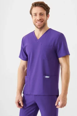 Uniformix Promocje|Komplety-Zestaw medyczny Super Flex, bluza 4050 + spodnie 4070, Plum wine