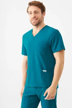 Uniformix Promocje|Komplety-Zestaw medyczny Super Flex, bluza 4050 + spodnie 4070, Caribbean Blue