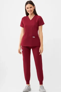 Uniformix Promocje|Komplety-Zestaw medyczny RayOn, bluza 3000 + spodnie 3020, Burgundy