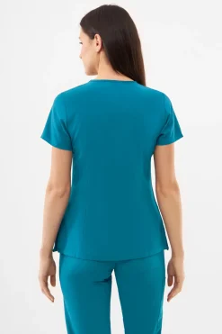 Uniformix Komplety|Promocje-Zestaw medyczny Super Flex, bluza 4000 + spodnie 4020, Caribbean Blue