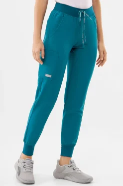 Uniformix Komplety|Promocje-Zestaw medyczny Super Flex, bluza 4000 + spodnie 4020, Caribbean Blue