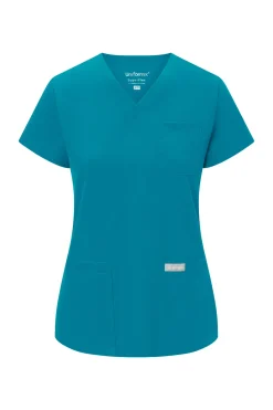 Uniformix Komplety|Promocje-Zestaw medyczny Super Flex, bluza 4000 + spodnie 4020, Caribbean Blue