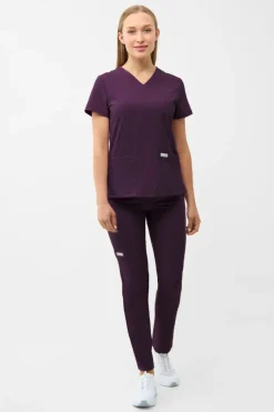 Uniformix Komplety|Promocje-Zestaw medyczny Super Flex, bluza 4000 + spodnie 4030, Dark Purple
