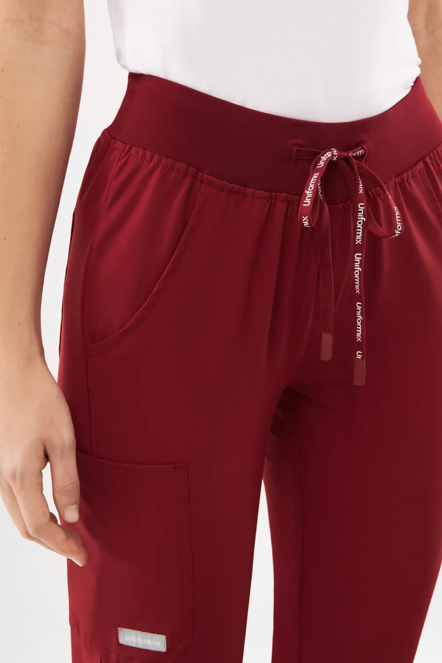 Uniformix Komplety|Promocje-Zestaw medyczny Super Flex, bluza 4000 + spodnie 4020, Burgundy