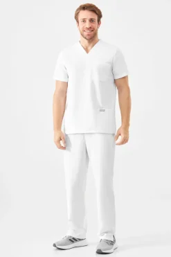 Uniformix Komplety|Promocje-Zestaw medyczny uniwersalny TEAM, bluza T1260 + spodnie T1190, White
